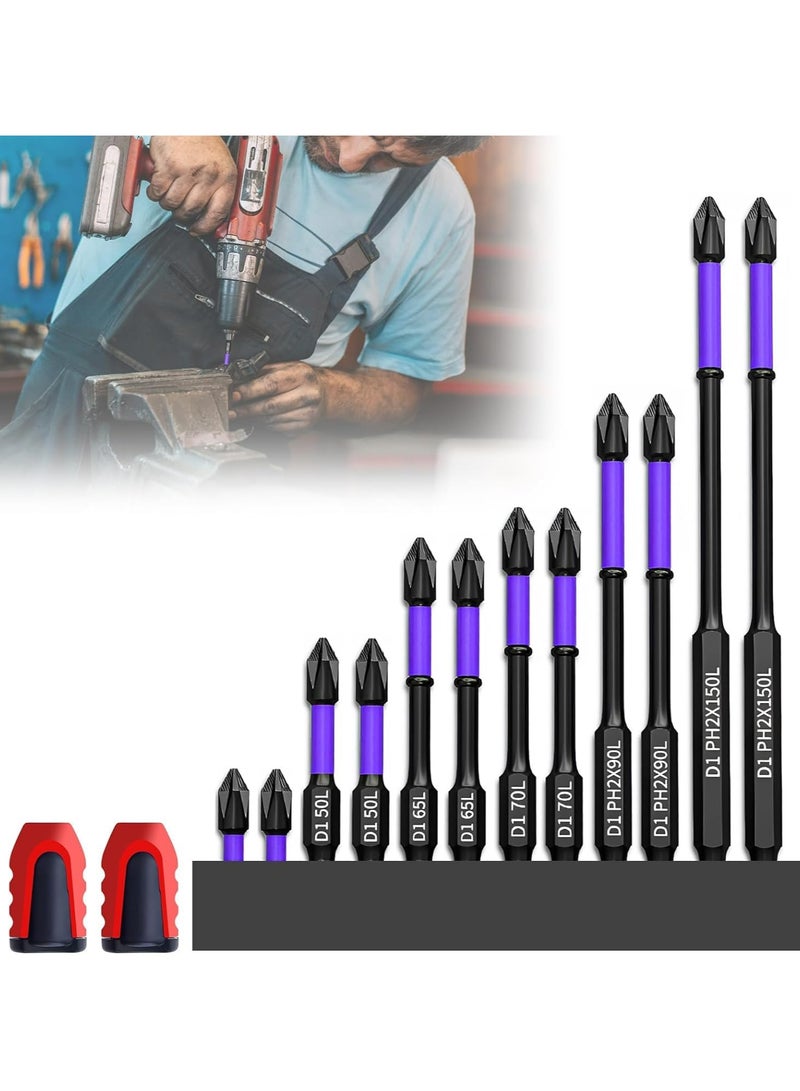 CMGTYYD Upgraded High Hardness and Strong Magnetic Bit, New D1 Anti-Slip and Shock-Proof Bits With Phillips Screwdriver Bits, Strong Magnetic Screwdriver Bit  - Image 1