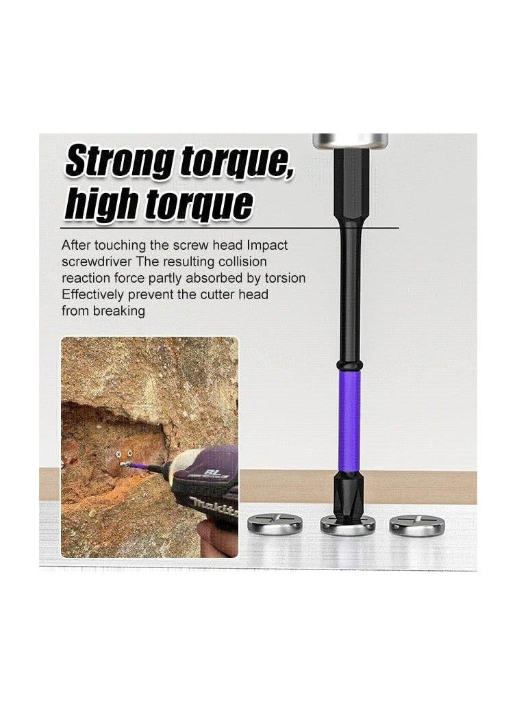 CMGTYYD Upgraded High Hardness and Strong Magnetic Bit, New D1 Anti-Slip and Shock-Proof Bits With Phillips Screwdriver Bits, Strong Magnetic Screwdriver Bit  - Image 3
