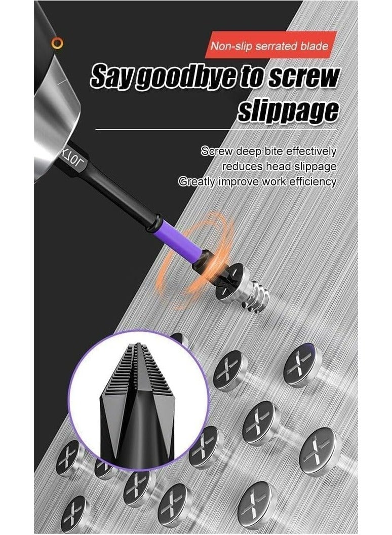 CMGTYYD Upgraded High Hardness and Strong Magnetic Bit, New D1 Anti-Slip and Shock-Proof Bits With Phillips Screwdriver Bits, Strong Magnetic Screwdriver Bit  - Image 5