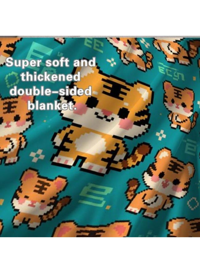 عام بطانية رقيقة من الفانيلا الكرتونية للأطفال والرضع (دافئة ومريحة، ومناسبة للنوم والألعاب) 70 سم * 100 سم - Image 4