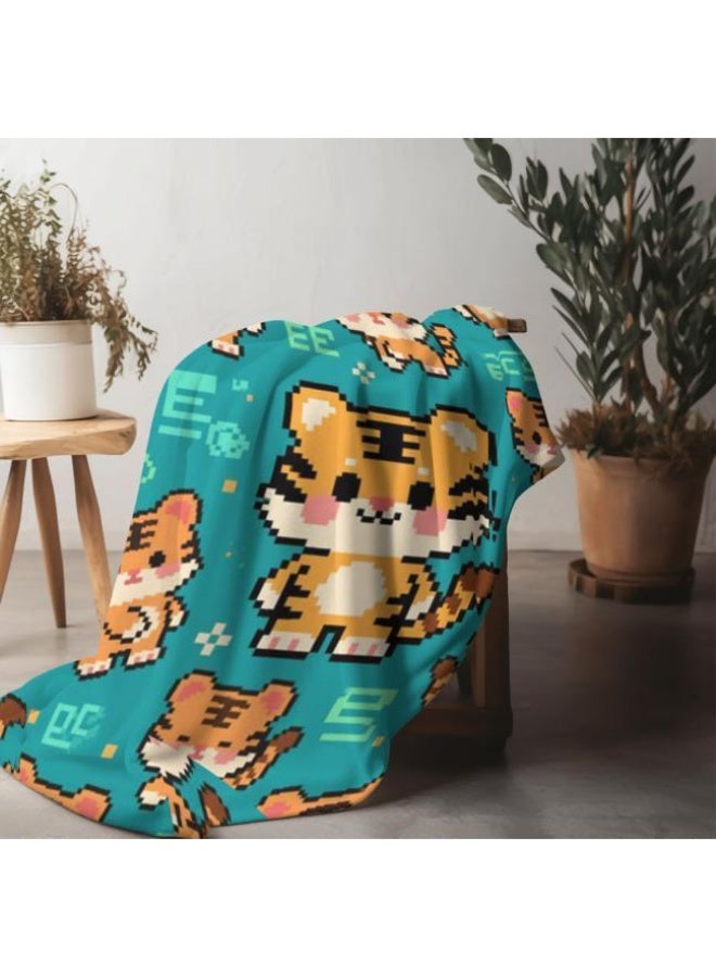 عام بطانية رقيقة من الفانيلا الكرتونية للأطفال والرضع (دافئة ومريحة، ومناسبة للنوم والألعاب) 70 سم * 100 سم - Image 5