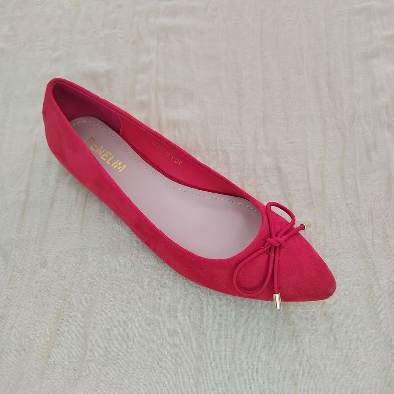 New Bowknot Flat Shoes Elegant Shallow Single Shoes French Pointed Toe Soft Sole Ballet Shoes With Thick Soles - Image 1