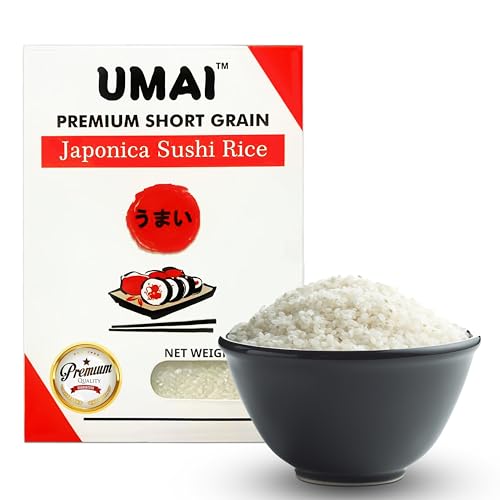 UMAI Sushi Rice 1 Kg Vacuum Packed (Short Grain Sticky Rice with Sweet Flavor) - Image 2