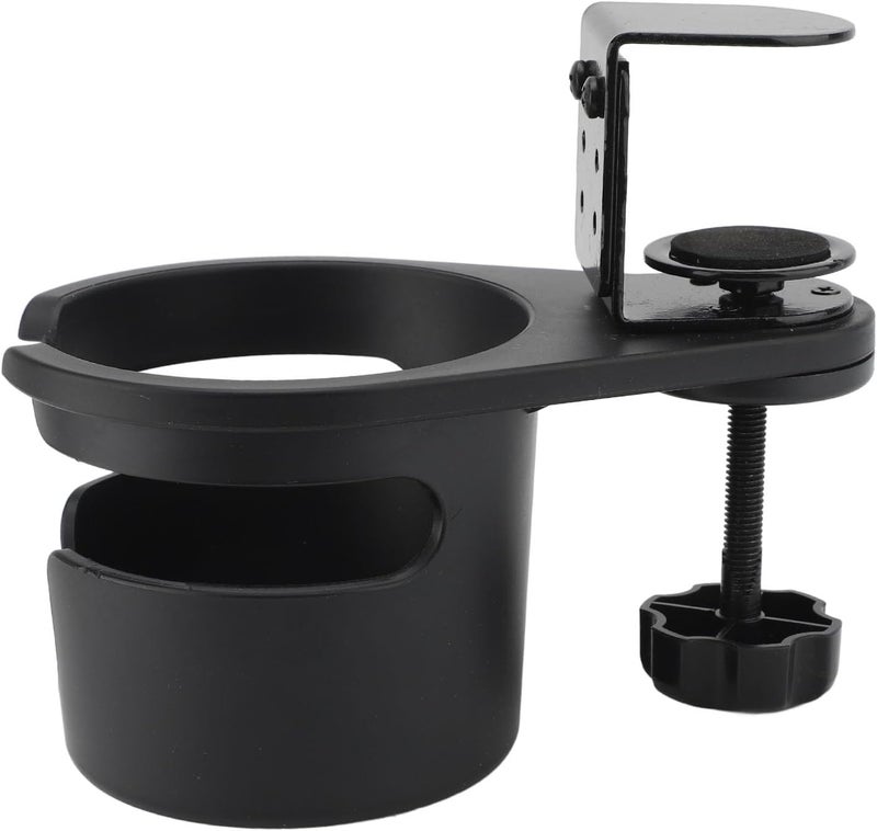 Ashata Desk Cup Holder Clip On Anti Spill Water Bottle Stand for Coffee Mugs Clamp On Organizer Home Office Water Bottle Holder - Image 1
