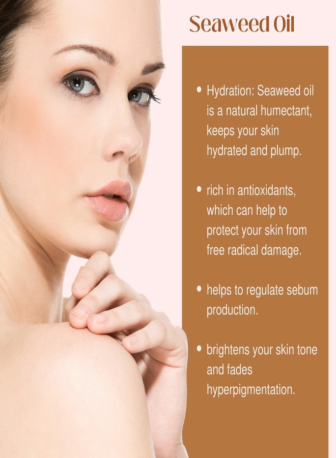 t.botanicals زيت الجسم من الطحالب 8 أونصات. زيت موس البحر المغذي سريع الامتصاص مشدود مضاد للشيخوخة زيت غير دهني للتدليك نهارًا وليلاً مرطب من الطحالب للبشرة الجافة والباهتة والمترهلة، الوجه، الشعر، القدمين، اليدين (حمضيات) - Image 3