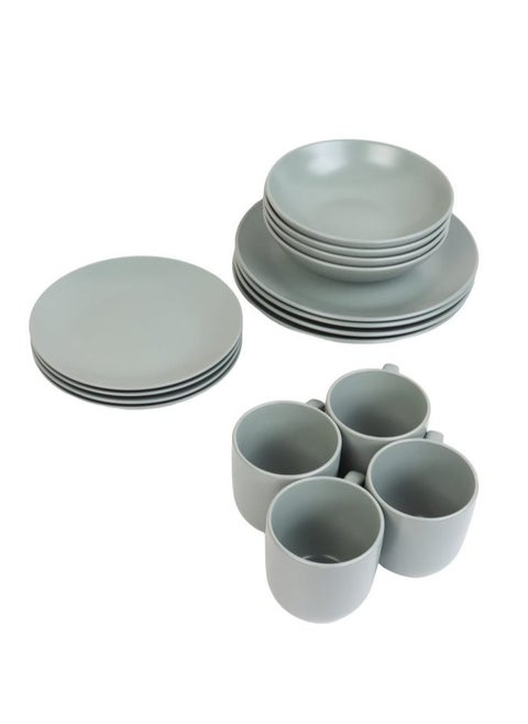 16 Piece Porcelain Dinner Set with Elegant and Modern Design