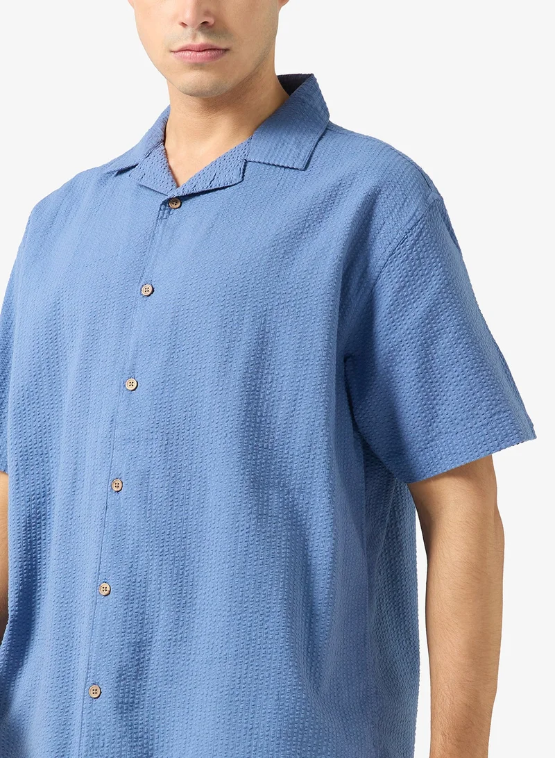 Ripples  Mens Resort Collar Relaxed Fit Shirt for Men | Best Price UAE