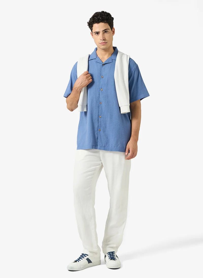 Ripples  Mens Resort Collar Relaxed Fit Shirt for Men | Best Price UAE
