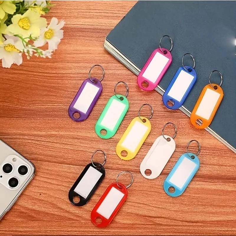 Key Tags: 50 Pcs 10 Color - Key Id Tags for Home Organization, Office Supplies and Travel Accessories - Image 2