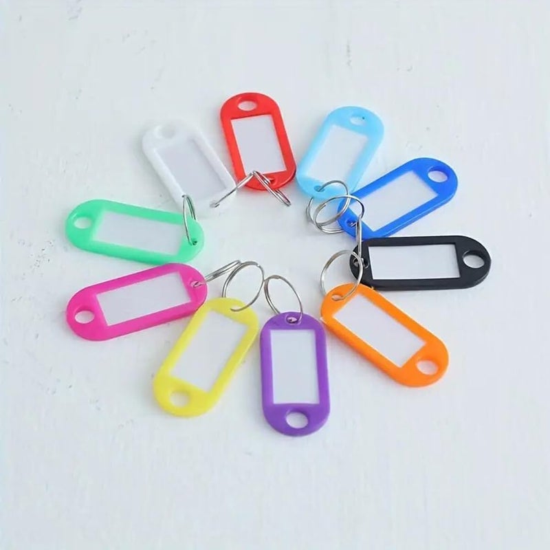 Key Tags: 50 Pcs 10 Color - Key Id Tags for Home Organization, Office Supplies and Travel Accessories - Image 3