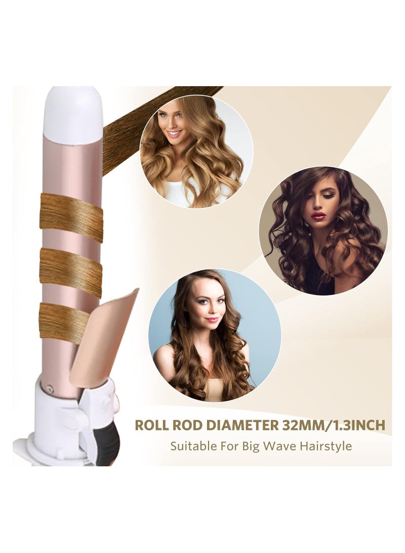 SOLARAE Curling Wand Automatic Curling Iron Automatic Hair Curler Rotating Curling Iron Hair Waver Hair Styling Irons 30s Instant Heat Wand 32mm Curl 1.25inch Curl - Image 2