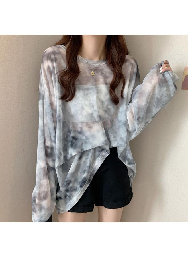 Tie-dyed Transparent Sun-protective Clothing Women's Loose Long-sleeved T-shirt Women's Couple's Base-layer Shirt Women's Large-size Top Women's Clothing - pzsku/ZE2708B12F5CF5DAA957CZ/45/_/1732280190/5c2d58e0-127b-451f-8456-86da1885098a