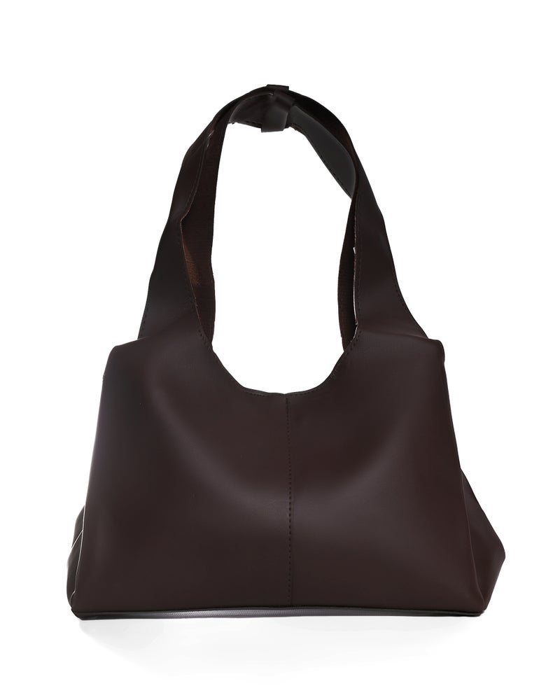 حقيبة كتف جلد – تصميم بسيط للنساء - Image 1