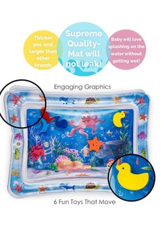 Splashin'kids Splashin'kids inflatable tummy time premium water mat infants and toddlers is The perfect fun time play activity center your baby's stimulation growth  - Image 4