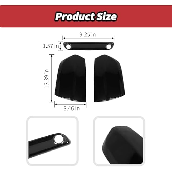 غطاء مصباح خلفي مدخن، غطاء مصباح فرامل خلفي، واقيات زخرفية لسيارة كرايسلر 300C موديلات 2011-2014 - Image 5