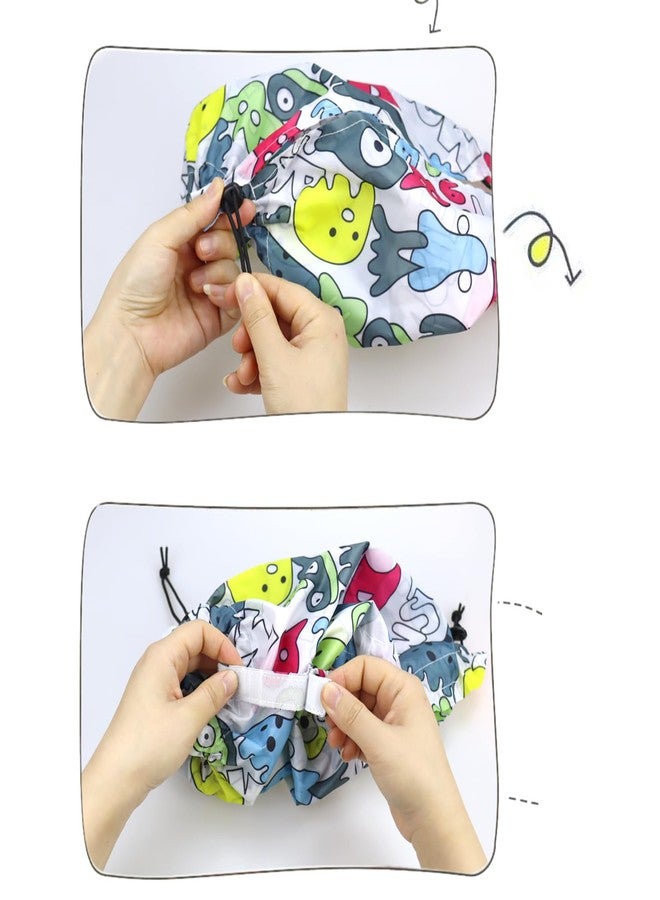 vomvomp Adjustable Dog Shower Cap Bath Cap Waterproof Shower Hat Dog Ear Covers Overhanging Pet Bath Ear Protection Cats Ear Drops Guard for Kitten Puppy Small Pets Bath Protector - Image 3
