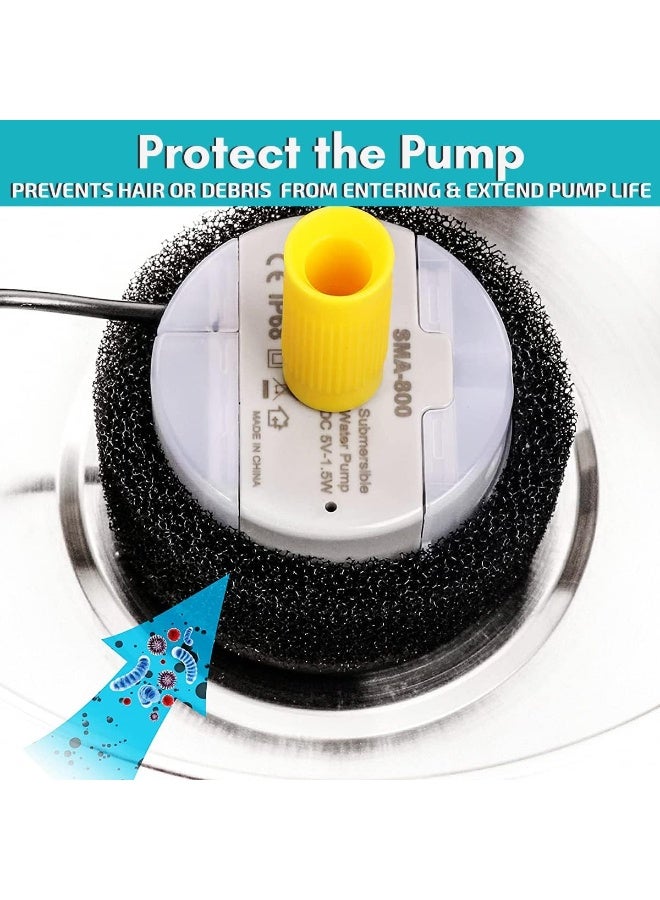 4 قطع القطط نافورة استبدال الفلتر, قط نافورة المياه فلاتر للفولاذ المقاوم للصدأ دائرة نافورة المياه, الكربون المنشط استبدال الفلاتر - Image 3