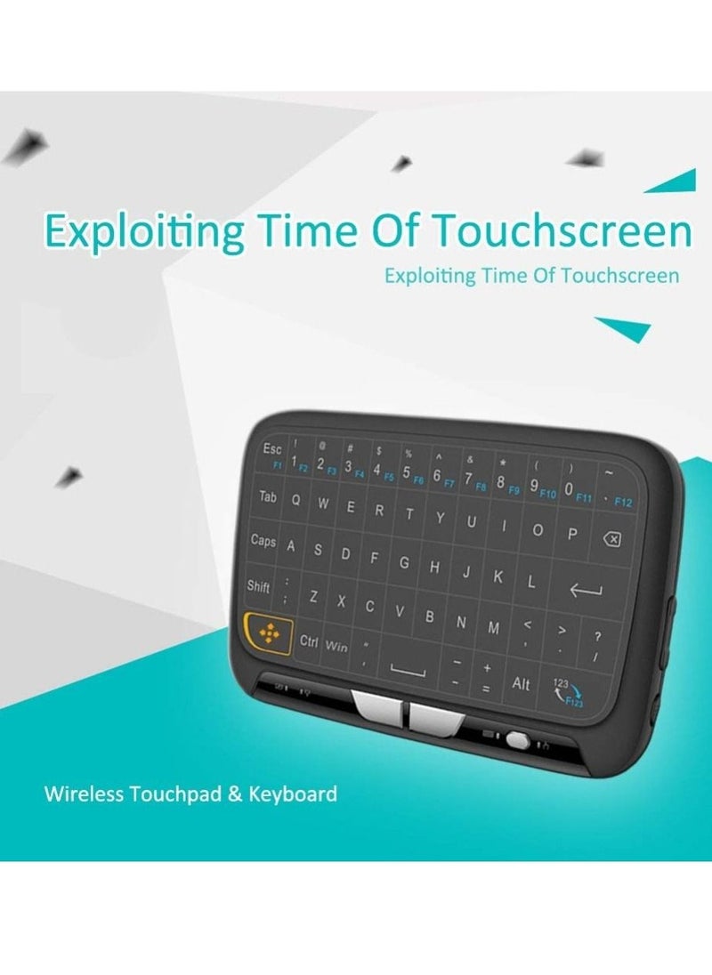 Generic - Mini Touch Air keyboard H18 2.4 GHz Full Screen Touchpad Air Mouse Support Connect Android TV Box Notebook Computer Desktop PC - Image 1