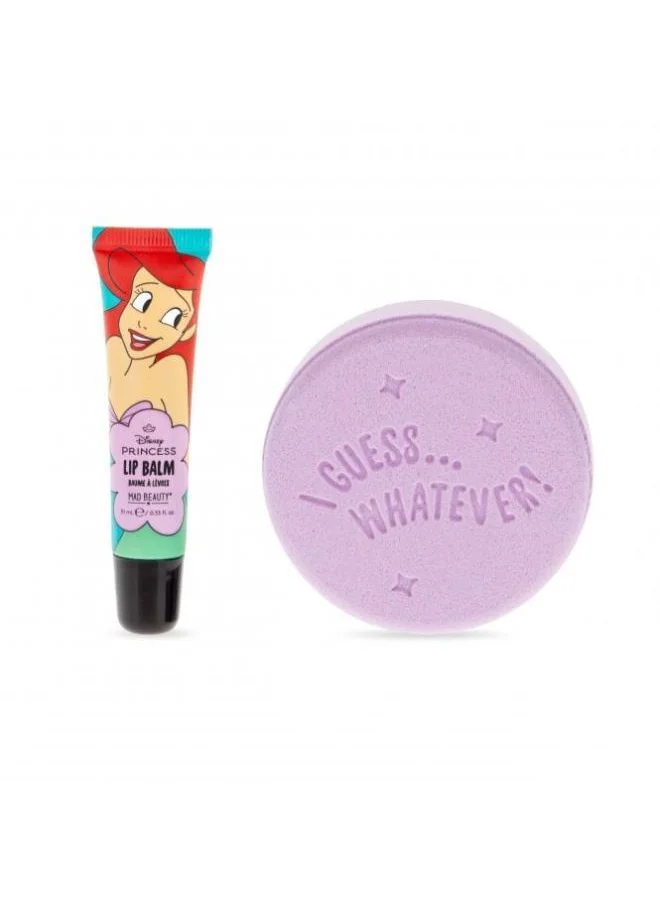 Mad Beauty Disney Princess Express Yourself - Bath Fizzer & Lip Balm Set Ariel