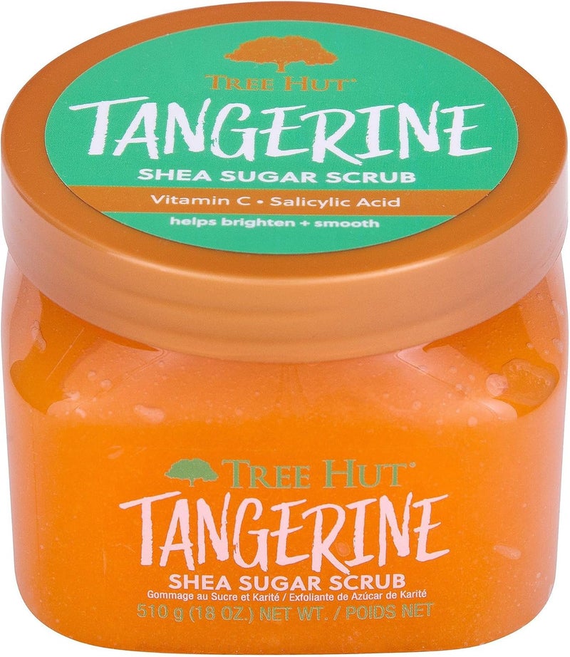 Tree Hut Tangerine Shea Sugar Scrub - 510g Exfoliating & Nourishing with Vitamin C & Salicylic Acid - Image 2