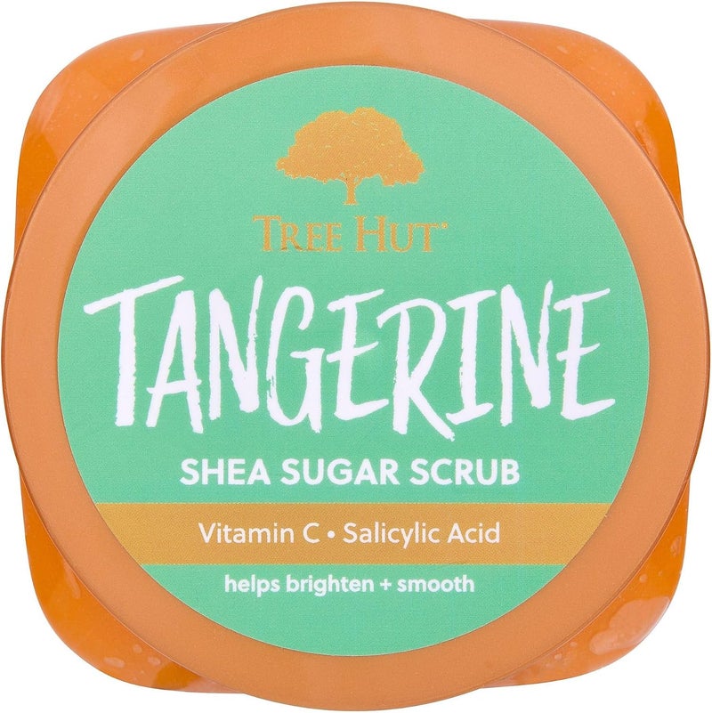 Tree Hut Tangerine Shea Sugar Scrub - 510g Exfoliating & Nourishing with Vitamin C & Salicylic Acid - Image 3