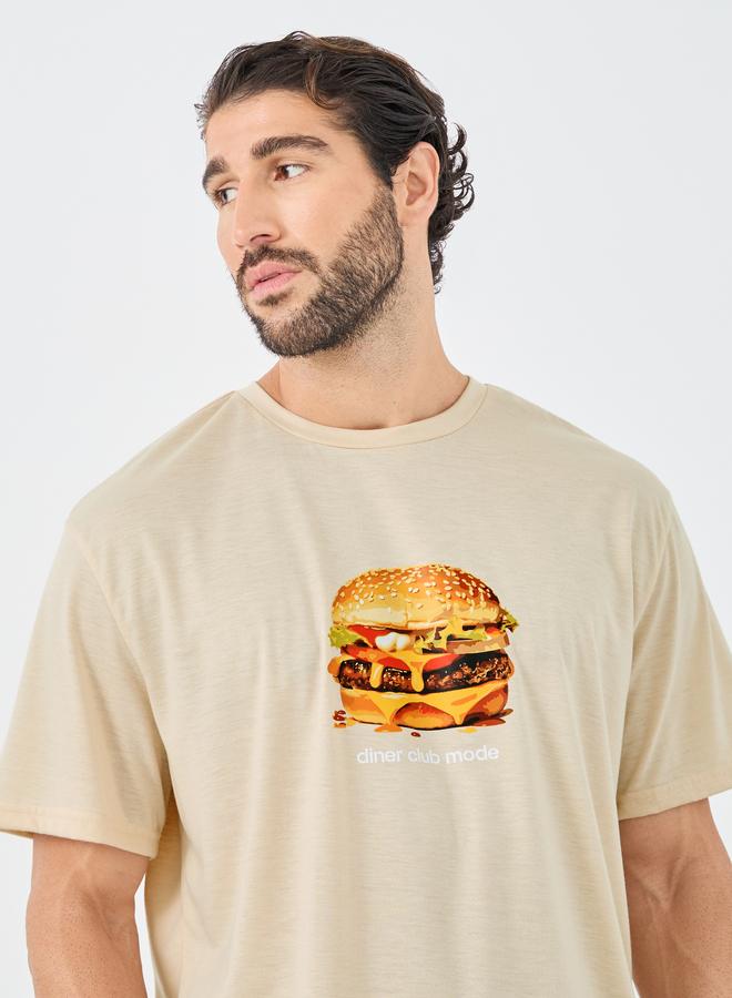 Styli Graphic Print T-Shirt and Solid Shorts Set - Image 3