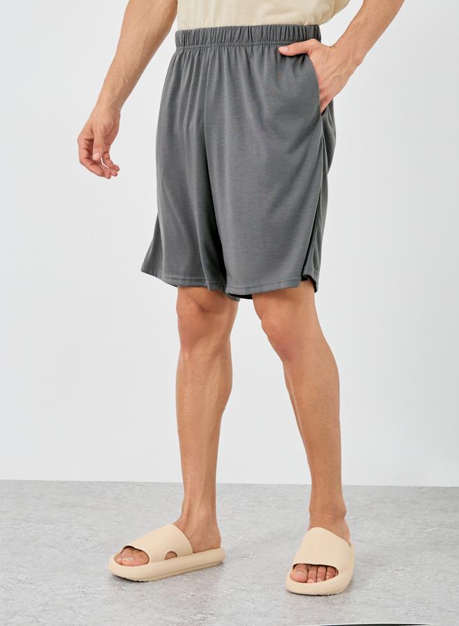 Styli Graphic Print T-Shirt and Solid Shorts Set - Image 5