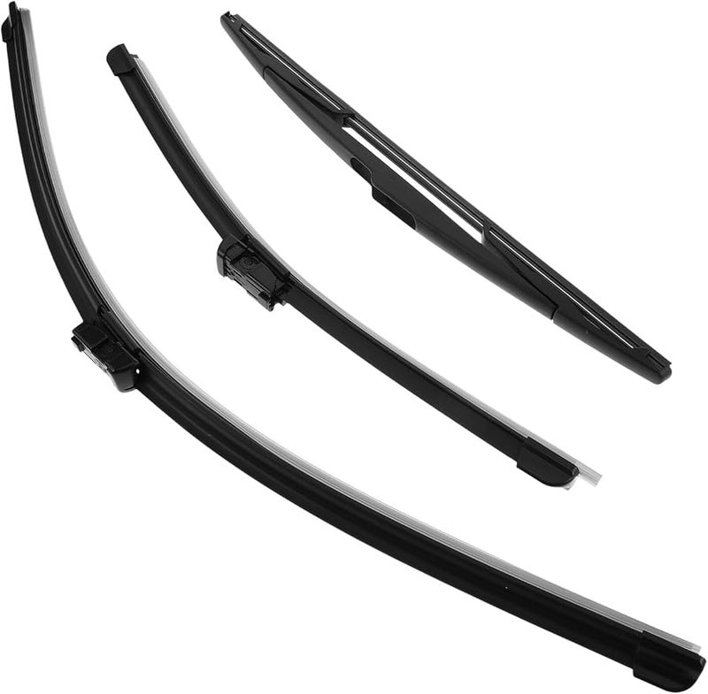 3Pcs All Season Car Windshield Wiper Blades Set with Frost Scraper for 2012 2018 Models - Image 1