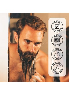 Zeus Italian Cypress Beard Shampoo Wash & Beard Conditioner Set With Essential Oils For Men (Made In Usa)  - Image 4