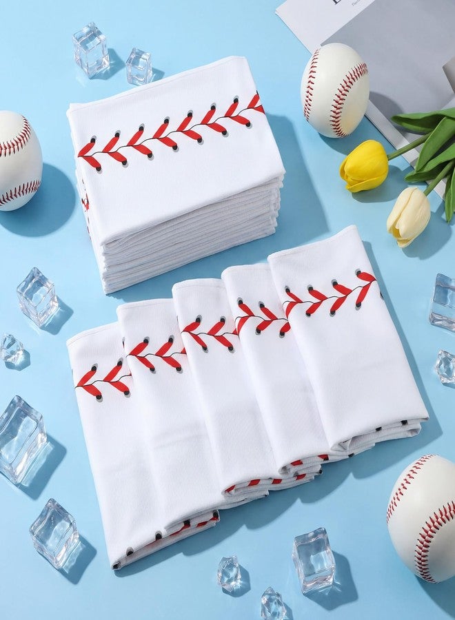 Chumia 18 Pcs 30 x 9 Inch Baseball Cooling Towel Accessories Baseball Soft Party Favors Ice Towel Breathable Chilly for Player Team Coach Team Gifts Goodie Bag Stuffers Sport Supplies - Image 4