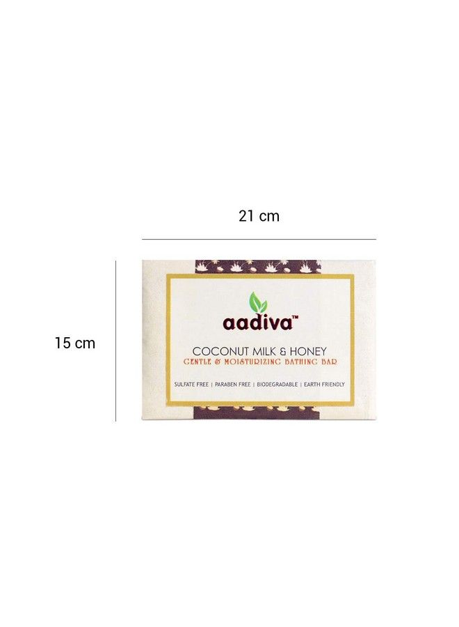 Aadiva Coconut Milk And Honey Ayurvedic Sulfate Free And Paraben Free Handmade Bathing Bar 100G - Image 5