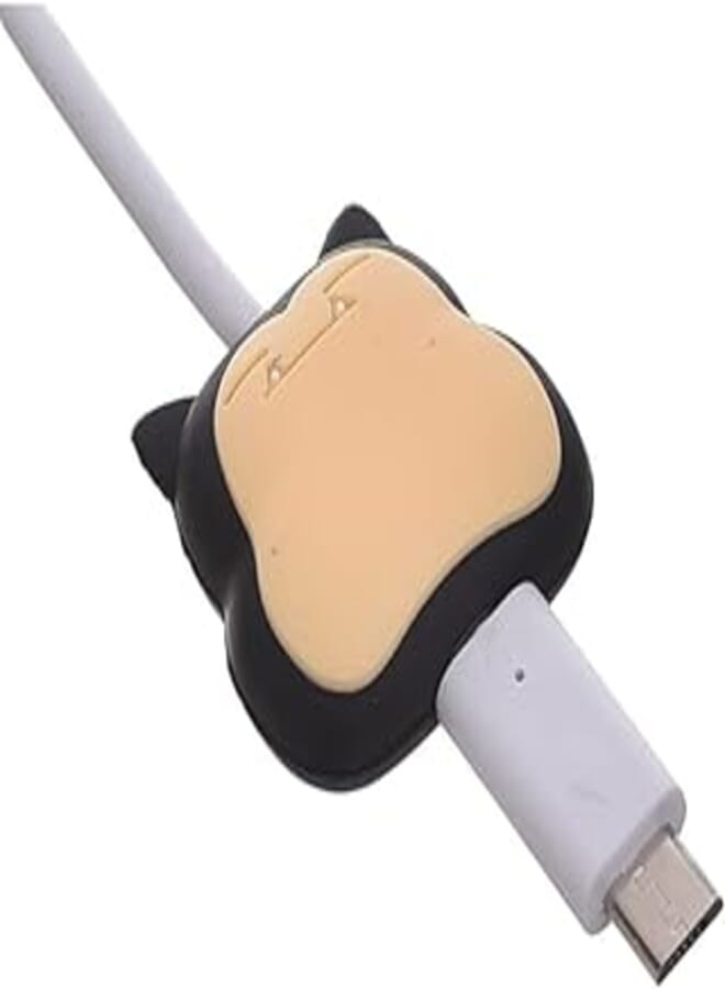Generic Silicon Cable Protector Cat Design For Your Charging Cord - Multi Color