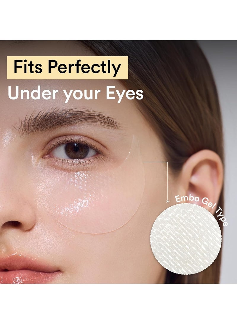 abib Collagen Eye Patch Jericho Rose Jelly 60 Patches, Korean Under Eye Patches for Puffy Eyes and Dark Circles, Anti-Wrinkle, Collagen, Caffeine, Niacinamide, Ceramide, Antioxidant, Skin Care - Image 3