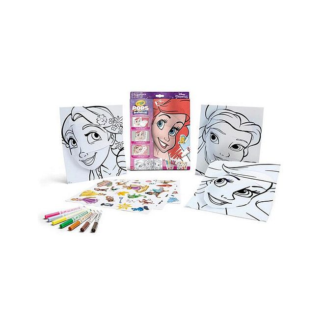 Crayola Disney Princess 3D Activity Colouring Set, Artistic Masterpieces, Simple & Enjoyable, Super-Realistic, 6 Years+, Pack of 17 - Multicolor - Image 1