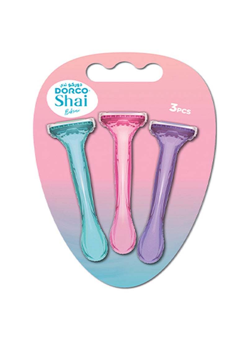 DORCO شاي بيكيني نسائي ماكينة حلاقة قابلة للاستخدام مرة واحدة - Image 1