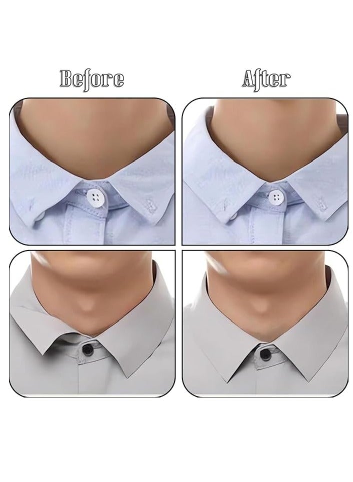 سيلكفكس 100 جهاز كمبيوتر شخصي طوق يبقى للرجال فستان القمصان ، لا Curl بولو قميص طوق يبقى مكافحة التشويه الحافة طوق يبقى ملصق طوق دعم لأي قميص من طوق - Image 3