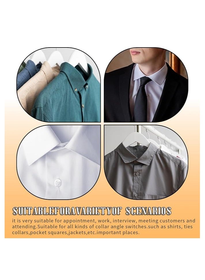 سيلكفكس 100 جهاز كمبيوتر شخصي طوق يبقى للرجال فستان القمصان ، لا Curl بولو قميص طوق يبقى مكافحة التشويه الحافة طوق يبقى ملصق طوق دعم لأي قميص من طوق - Image 4