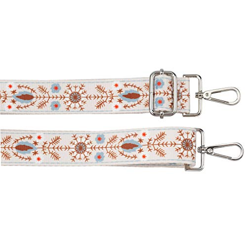 ZANQANO Crossbody Strap for Purses Replacement Adjustable Guitar Multicolor Style Handbag Straps (Foral W) - Image 4