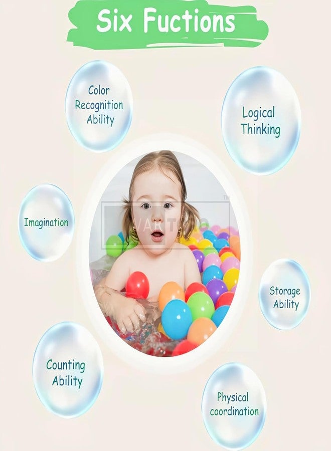 WAKTORO 24 pcs Big Large Size Plastic Balls Softy Non Toxic Plastic Pool Ball for Kids - Image 3
