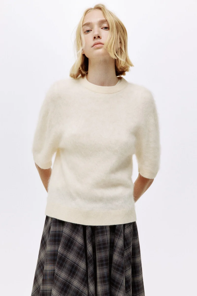 H&M Brushed cashmere top