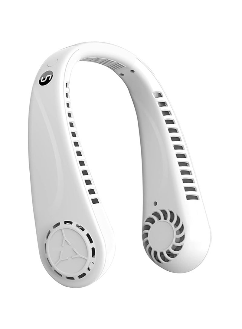 إسكدنيا مروحة رقبة هالتر، مروحة رقبة قابلة للطي محمولة مع شاشة رقمية، مروحة صغيرة مصغرة قابلة لإعادة الشحن عبر USB للمكتب والنادي الرياضي. - Image 1