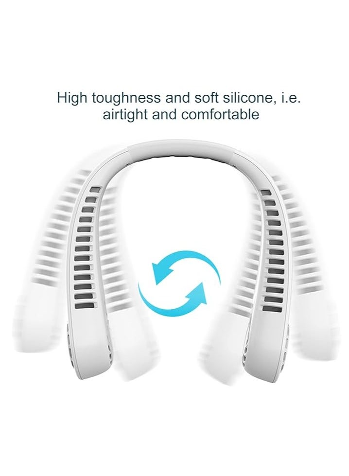 إسكدنيا مروحة رقبة هالتر، مروحة رقبة قابلة للطي محمولة مع شاشة رقمية، مروحة صغيرة مصغرة قابلة لإعادة الشحن عبر USB للمكتب والنادي الرياضي. - Image 5