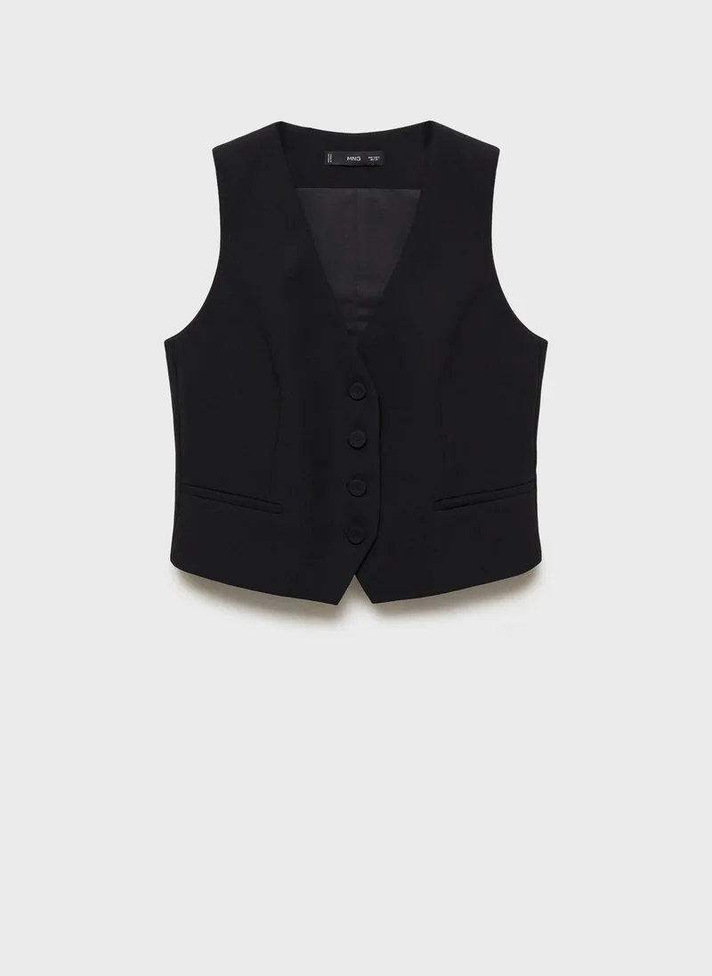 MANGO Suit Buttons Waistcoat