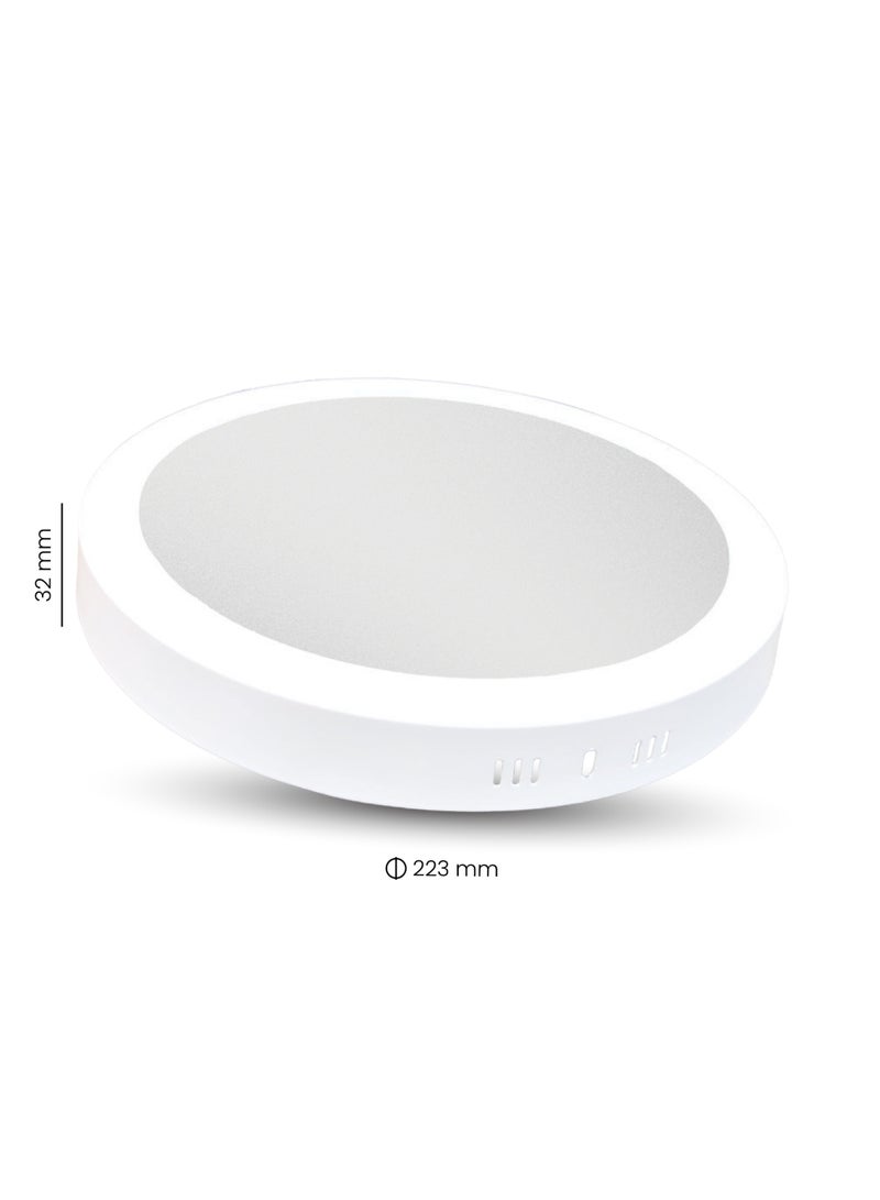 Pixelights 18W 3000K White, LED Surface Mounted Ceiling Light, Round (22cm dia.), 220-240V, IP20, Lifetime: 25000Hours, 2years Warranty, Non-Dimmable. Part#PIXEL3318WW - Image 3
