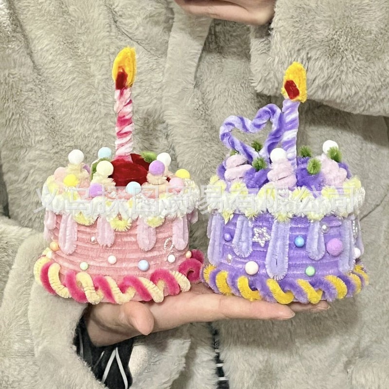 Twist Cake Po Handmade Diy Material Bag Homemade Creative Birthday Gift For Girlfriend Po Artifact - Image 2