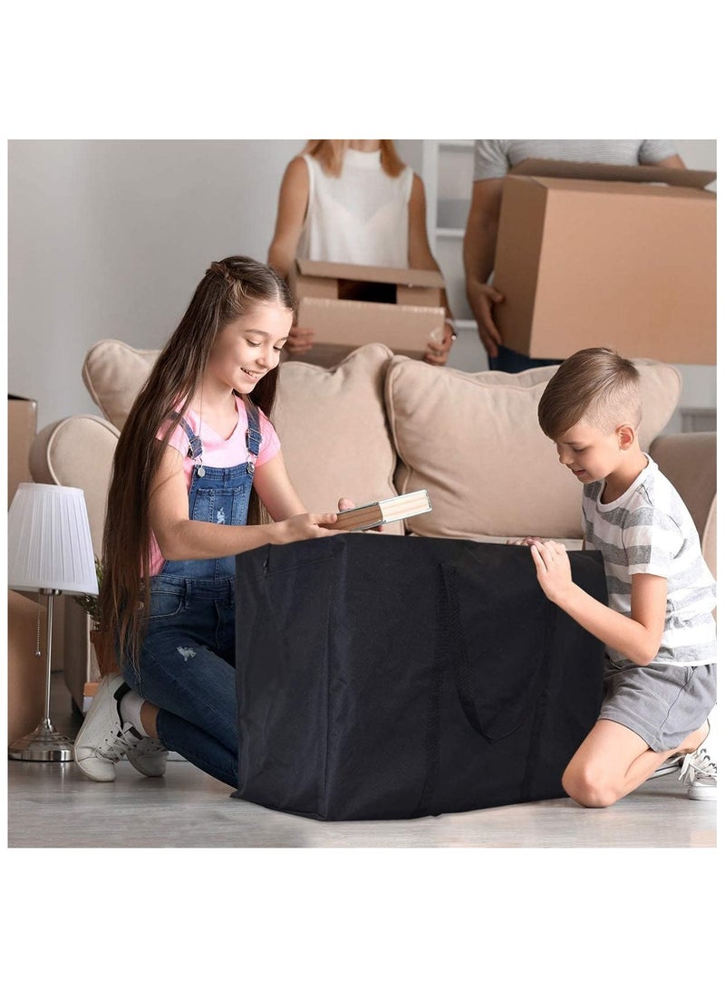 2 Pack Large Moving Bags, Moving Boxes with Strong Zippers & Carrying Handles, Storage Bags Storage Totes for Clothes, Oversized Storage Bag Organizer for Moving, Traveling, 100L  - Image 2