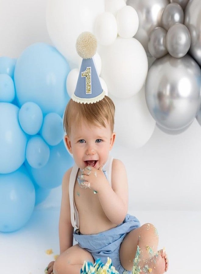 Ereniko Plush Wild One 1st Birthday Hat Boy The Big One Party Hat Blue First Birthday Party Hat for Baby - Image 2