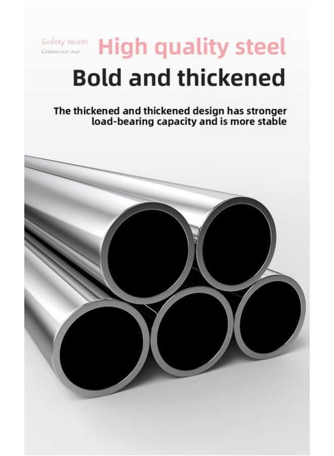 ORiTi كرسي طعام للأطفال، قابل للطي، محمول، آمن، متعدد الوظائف، كرسي طعام للأطفال، كرسي طاولة طعام للأطفال، كرسي طعام للأطفال - أزرق - Image 3