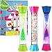 Cucue Sensory Fidget Tubes Stocking Stuffers for Kids Adults Liquid Motion Bubbler Sensory Toys Kids Stocking Stuffers Colorful Bubble Fidget Toy for Desk Travel 3 Pack - Image 2