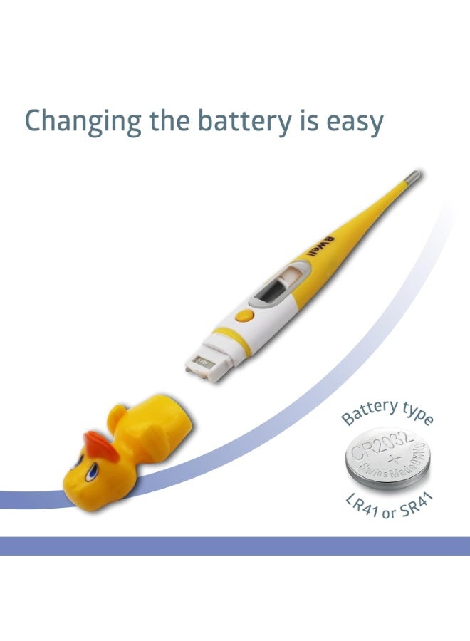 B.Well سويسري مقياس حرارة البطة PRO-06 من B.Well - للاستخدام المنزلي، للعناية بالأطفال، مقياس حرارة رقمي غير طبي - Image 1